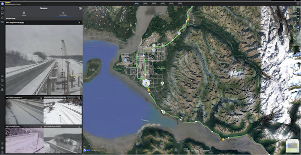 Vizzion's traffic cameras in Alaska integrated into PDC's DisasterAWARE platform